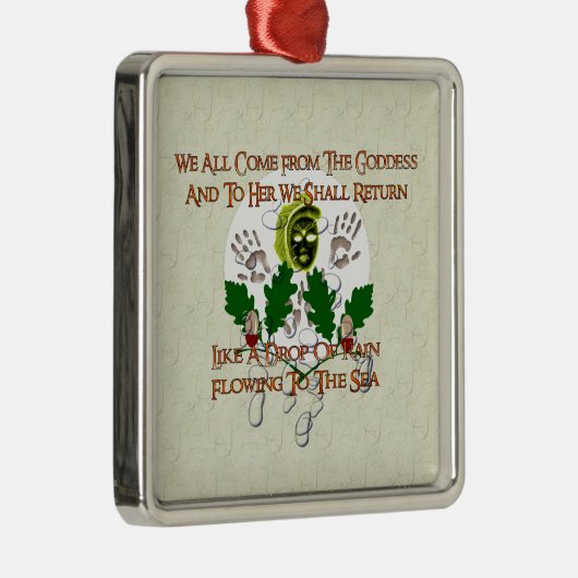 Göttin-Lied Silbernes Ornament (Rechts)