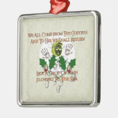 Göttin-Lied Silbernes Ornament (Links)