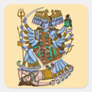 Göttin Mahakali Aufkleber