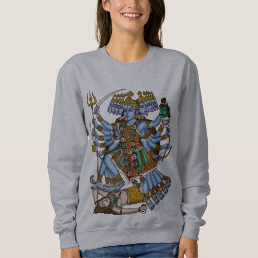 Göttin Mahakali  Sweatshirt (Vorderseite)