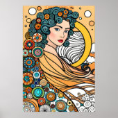 Göttin Malerin Diversity Ozeankreatur Poster (Vorne)