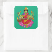 Göttin Matangi Quadratischer Aufkleber (Tasche)