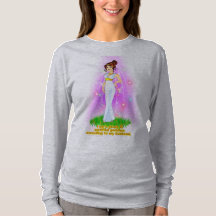 Göttin Maternity T - Shirt (Braunhaar)