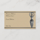 Göttin mit dem griechischen Wave Frame Visitenkarte (Rückseite)