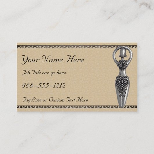 Göttin mit dem griechischen Wave Frame Visitenkarte (Vorderseite)