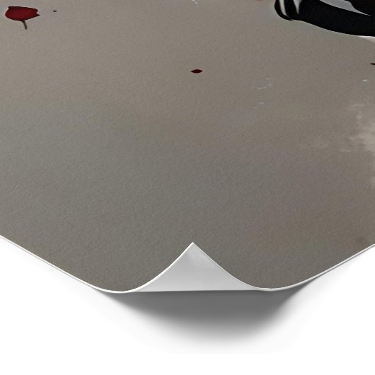 Göttin mit Rote Rosen Poster (Ecke)