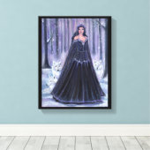 Göttin mit Wölfen von Renee Lavoie Leinwanddruck (Insitu (Holzboden))