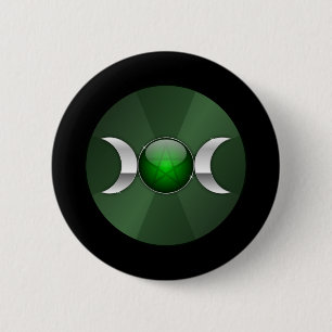 Göttin-Mondsymbol Button