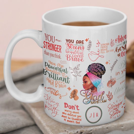 Göttin | Motivierend Afrikanische Amerikanerin Kaffeetasse