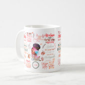 Göttin | Motivierend Afrikanische Amerikanerin Kaffeetasse (Vorderseite Links)