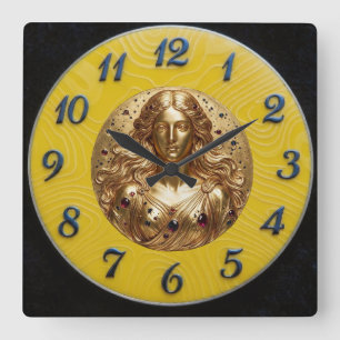 Göttin Nyx Gold-Limonen-Schwarze Uhr