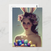 Göttin Ostara Postkarte (Vorne/Hinten)