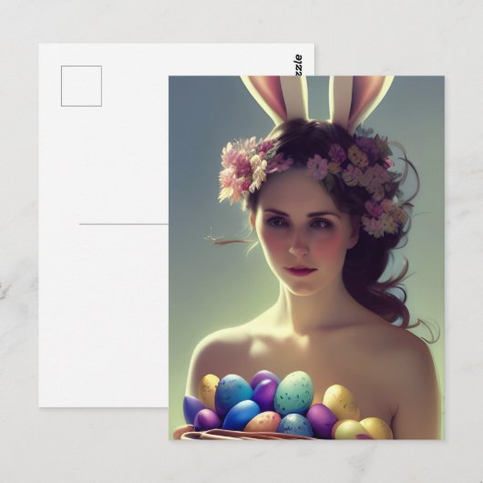 Göttin Ostara Postkarte (Vorne/Hinten)