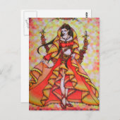 Göttin Postkarte (Vorne/Hinten)