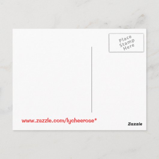 Göttin Postkarte (Rückseite)