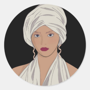 Göttin Runder Aufkleber
