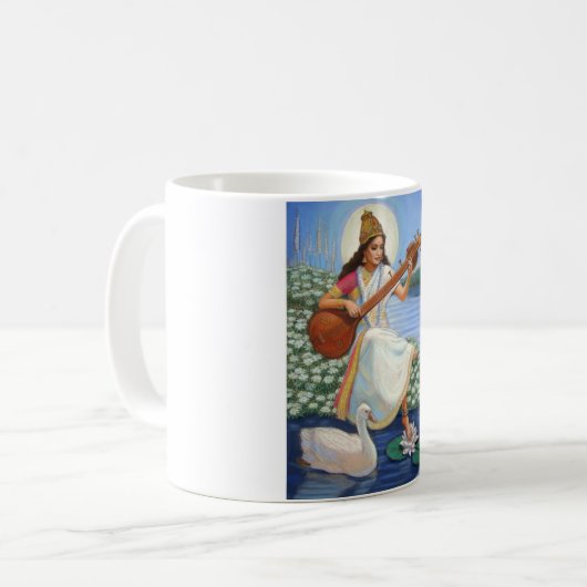 Göttin Sarasvati Kaffeetasse (Vorderseite Links)