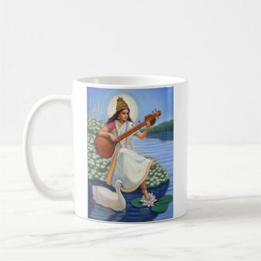 Göttin Sarasvati Kaffeetasse (Links)