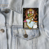 Göttin Saraswati Knopf Button (Insitu)