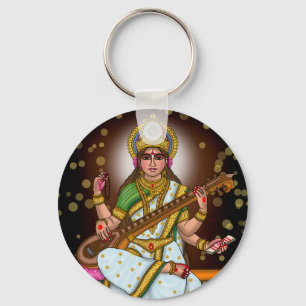 Göttin Saraswati Schlüsselanhänger