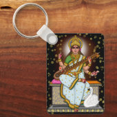 Göttin Saraswati Schlüsselanhänger (Vorderseite)