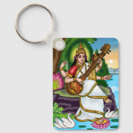 Göttin Saraswati Schlüsselanhänger