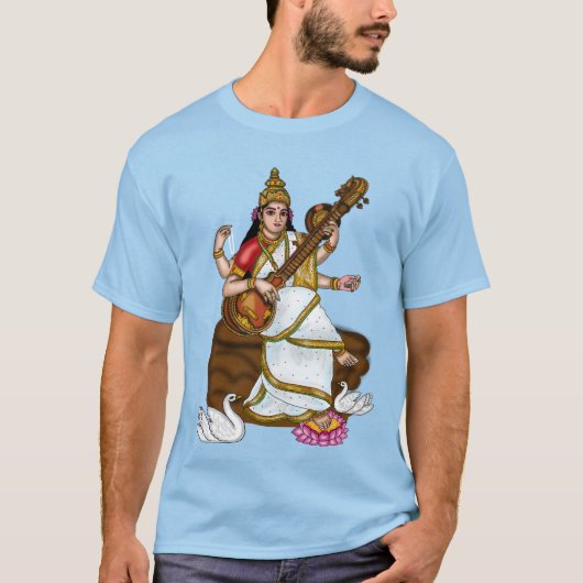 Göttin Saraswati T-Shirt (Vorderseite)