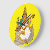 Göttin Saraswati Wanduhr (Winkel)