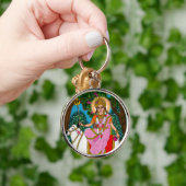 Göttin Shailputri Schlüsselanhänger (Hand)