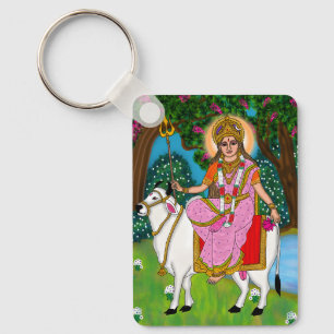 Göttin Shailputri Schlüsselanhänger