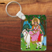 Göttin Shailputri Schlüsselanhänger (Vorderseite)