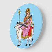 Göttin Shailputri Wanduhr (Winkel)