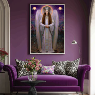 Göttin Shekinah Hochfrequenz-Kabbalistische Kunst Poster