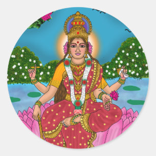 Göttin Siddhidatri Aufkleber
