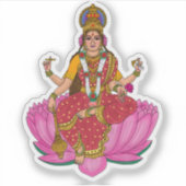 Göttin Siddhidatri Aufkleber (Vorderseite)
