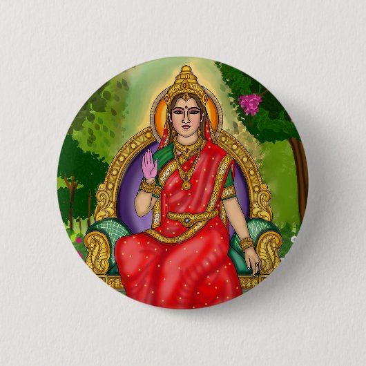 Göttin Sita Knopf Button (Vorderseite)