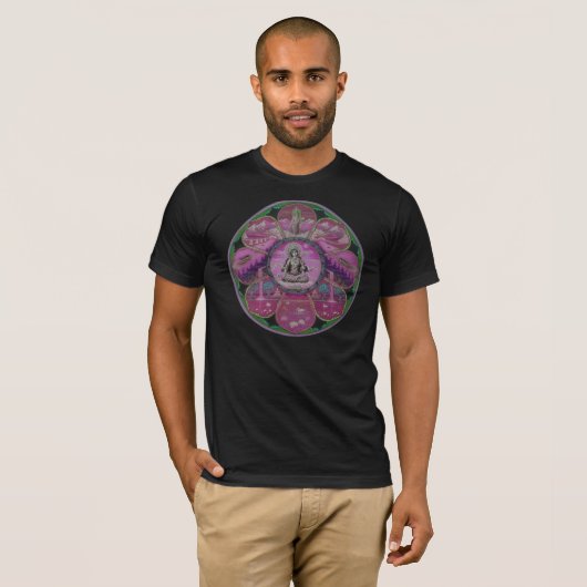Göttin-Tara-Mandala T-Shirt (Vorne ganz)