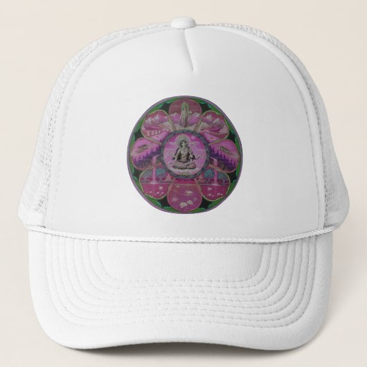 Göttin-Tara-Mandala Truckerkappe (Vorderseite)