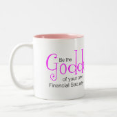 Göttin-Tasse Zweifarbige Tasse (Links)