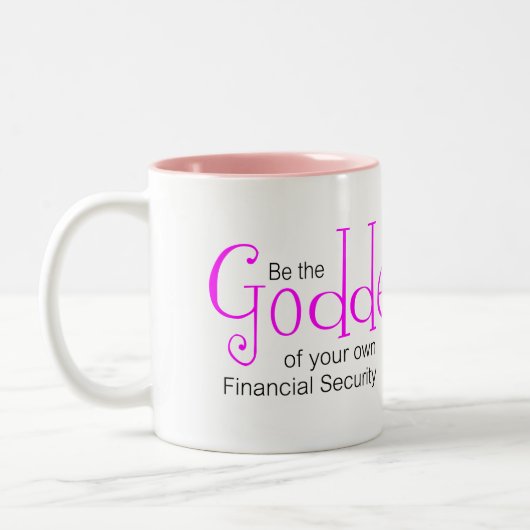 Göttin-Tasse Zweifarbige Tasse (Links)