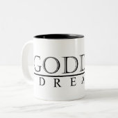 Göttin-Tasse Zweifarbige Tasse (Vorderseite Links)