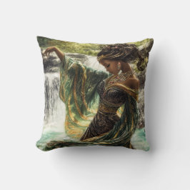 Göttin verzaubern durch magischen Wasserfall Kissen