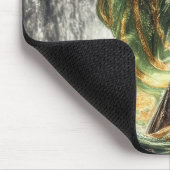 Göttin verzaubern durch magischen Wasserfall Mousepad (Ecke)