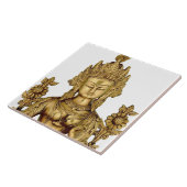 Göttin-Yoga-Tibet-Kunst-Frieden Taras Buddha Fliese (Seite)