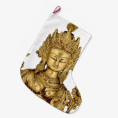 Göttin-Yoga-Tibet-Kunst-Frieden Taras Buddha Großer Weihnachtsstrumpf (Vorderansicht (hängend))