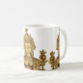 Göttin-Yoga-Tibet-Kunst-Frieden Taras Buddha Kaffeetasse (VorderseiteRechts)