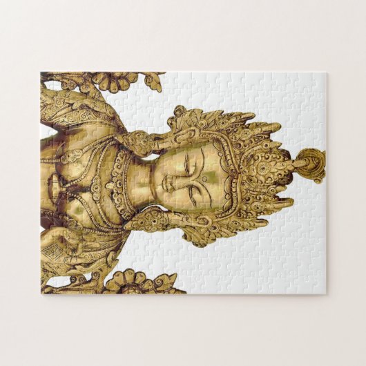 Göttin-Yoga-Tibet-Kunst-Frieden Taras Buddha Puzzle (Horizontal)