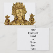 Göttin-Yoga-Tibet-Kunst-Frieden Taras Buddha Visitenkarte (Vorne/Hinten)