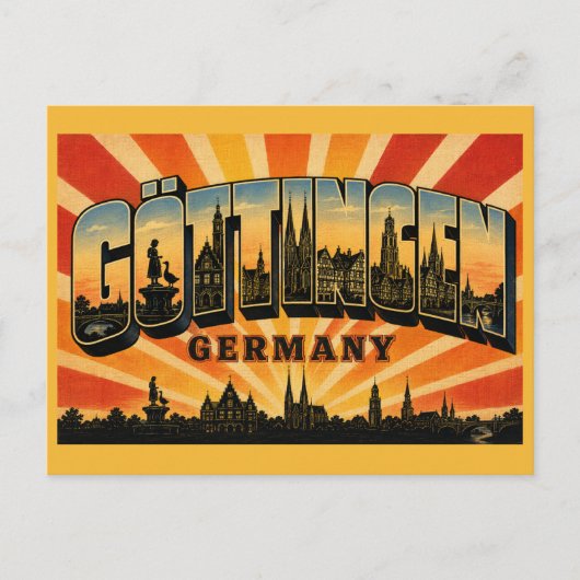 Göttingen Deutschland Gänseliesel Postkarte (Vorderseite)