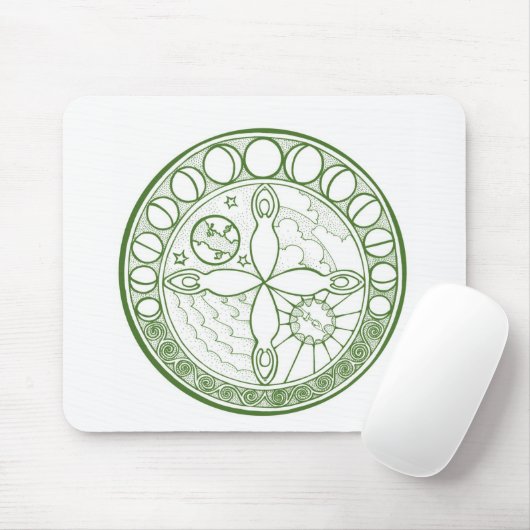 Göttinnen der Elemente Mousepad (Mit Mouse)